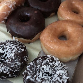 Pixie Donuts Pomona - Yummy and fresh! I got 2 boxes, but this is one of them. - Donuts Near Me - Pomona, California