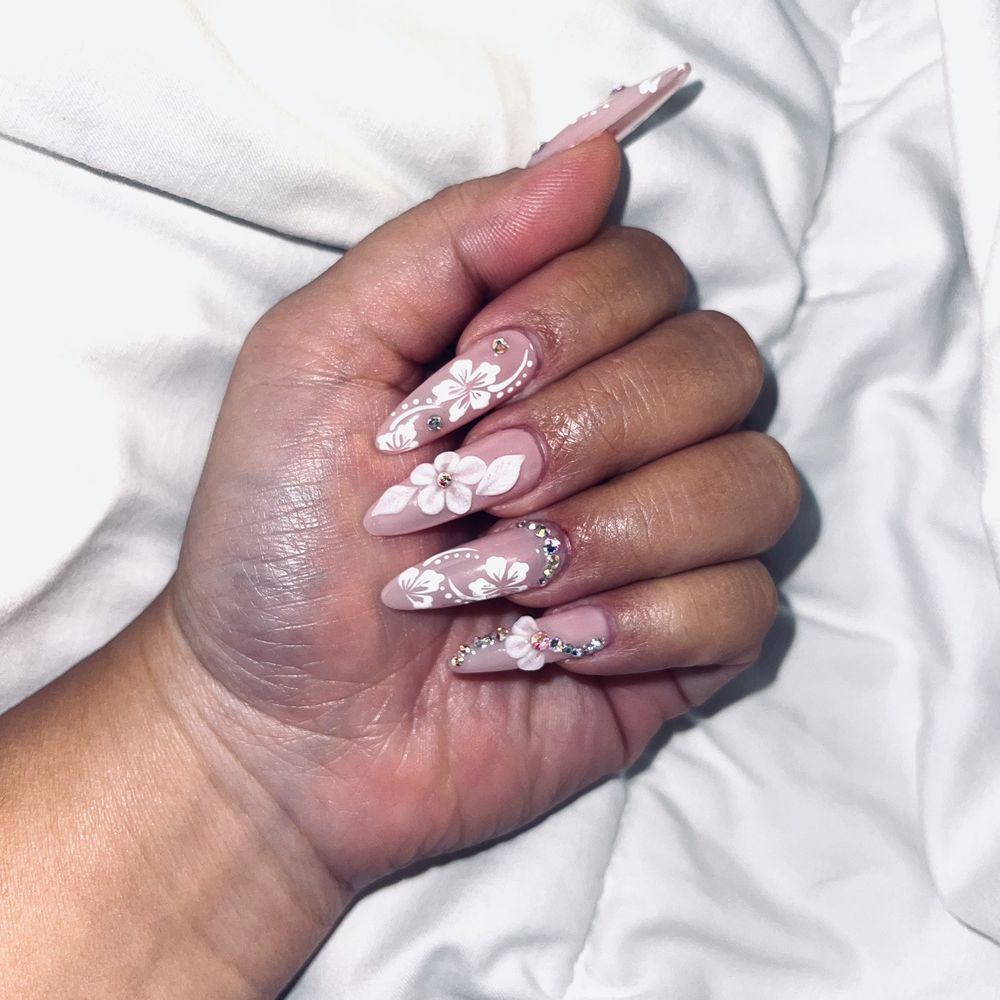 Nails by Kim Studio - Hawaii nail set ( Long Gel X Extensions ) - Nail Salons Near Me - Springfield, Missouri Nails by Kim Studio - Hawaii nail set ( Long Gel X Extensions ) - Nail Salons Near Me - Springfield, Missouri