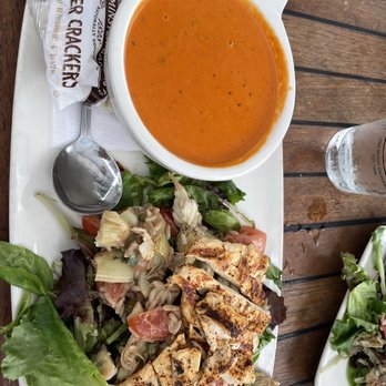 Belmont Brewing - Baked Tuscan Tomato Soup Lunch Basil Balsamic Chicken Salad - Breweries Near Me - Long Beach, California Belmont Brewing - Baked Tuscan Tomato Soup Lunch Basil Balsamic Chicken Salad - Breweries Near Me - Long Beach, California