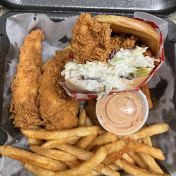 Legend Hot Chicken Stanton - Combo 2... 1 Slider 2 Tenders Fries & Drink - Chicken Shop Near Me - Stanton, California Legend Hot Chicken Stanton - Combo 2... 1 Slider 2 Tenders Fries & Drink - Chicken Shop Near Me - Stanton, California