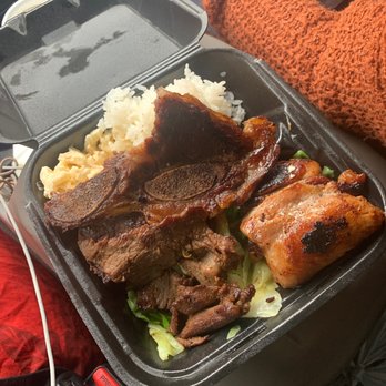 Kahu Hawaiian BBQ - Hawaiian mix plate....a lot of food - Barbeque Near Me - Phoenix, Arizona