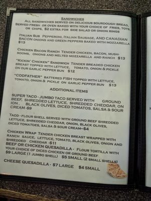 Menu photo 7 Four Aces Bar Superior, MT Menu photo 7 Four Aces Bar Superior, MT