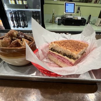 Terrebonne Po'boys - Quarter muffuletta and banana bread pudding - Cajun/Creole Near Me - Lawrence, Kansas
