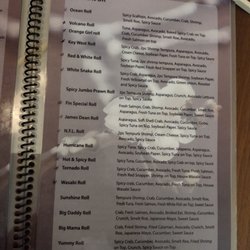 Fin Fusion Sushi - Menu (pt. 1)