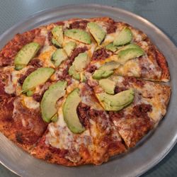 Nickelodeon Pizza - Chorizo and Fresh Avocado Pizza