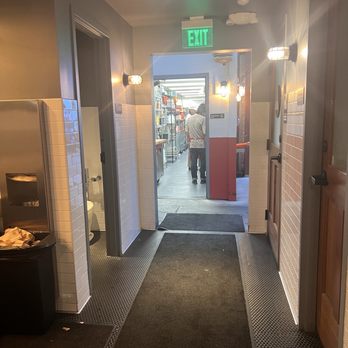 Two Pitchers Brewing - 3/28/26 FYI. Semi open kitchen. View from bathrooms - Beer Gardens Near Me - Oakland, California Two Pitchers Brewing - 3/28/26 FYI. Semi open kitchen. View from bathrooms - Beer Gardens Near Me - Oakland, California