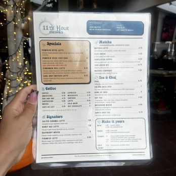 11th Hour Coffee - Menu - Coffee & Tea Near Me - Santa Cruz, California