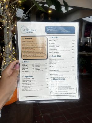 Menu photo 2 11th Hour Coffee Santa Cruz, CA