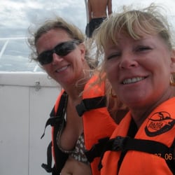 Chicago WaterCraft - Two friends in our bachelorette party