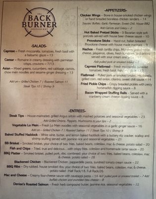 The Back Burner Restaurant by null