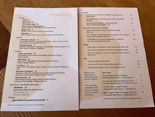 Menu photo 6 Palm City Wines San Francisco, CA Menu photo 6 Palm City Wines San Francisco, CA