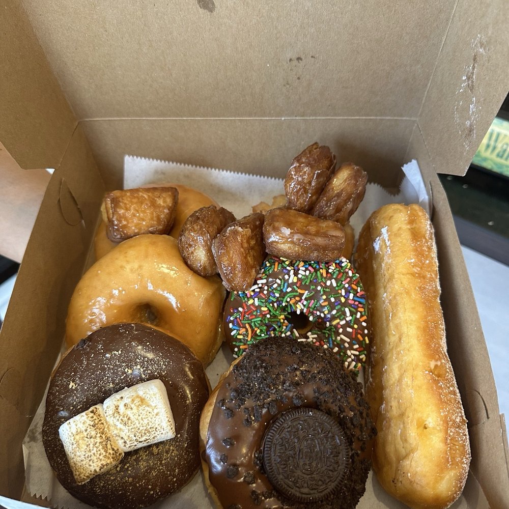 Donut King Hawaii - We got 7 donuts and 2 Vietnamese coffee. Around $50 lol - Donuts Near Me - Honolulu, Hawaii