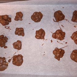 Sugar Store & More - My first attempt at chocolate covered peanut clusters