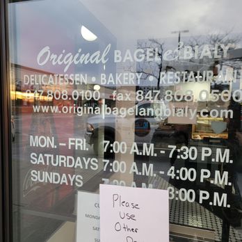 Original Bagel & Bialy - Hours of business - Delis Near Me - Buffalo Grove, Illinois Original Bagel & Bialy - Hours of business - Delis Near Me - Buffalo Grove, Illinois