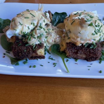 Ruby Slipper Destin - Fried grits and crayfish sauce! - Breakfast & Brunch Near Me - Destin, Florida