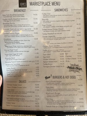 Menu photo 3 Joan's on Third Los Angeles, CA