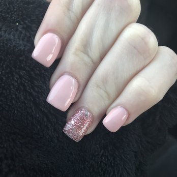 Jo Nails 2 - Pink "square" nails - Nail Salons Near Me - Manteca, California