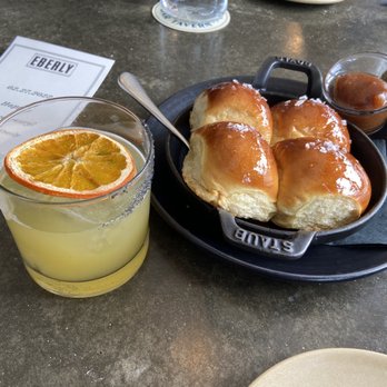 Eberly - Milk rolls, just okay, they hadn't warmed all the way through, top it was warm, bottom cold and El Paso!! - Bars Near Me - Austin, Texas