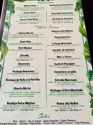 Menu photo 3 Mojitos Restaurant Bar Jackson Heights, NY