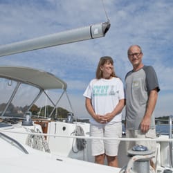 Frayed Knot Sailing Charters - Capt. Claude Beaudet & First Mate Judy
Photo By Nicholas Beaudet