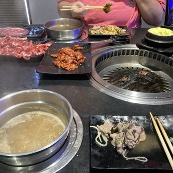 Lee DaeGam KBBQ & Shabu - Our table overview - Hot Pot Near Me - Dallas, Texas Lee DaeGam KBBQ & Shabu - Our table overview - Hot Pot Near Me - Dallas, Texas
