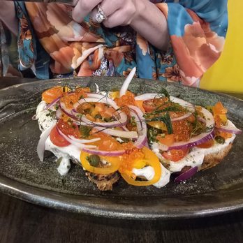 Esther's Kitchen - Smoked trout toast - Italian Near Me - Las Vegas, Nevada Esther's Kitchen - Smoked trout toast - Italian Near Me - Las Vegas, Nevada