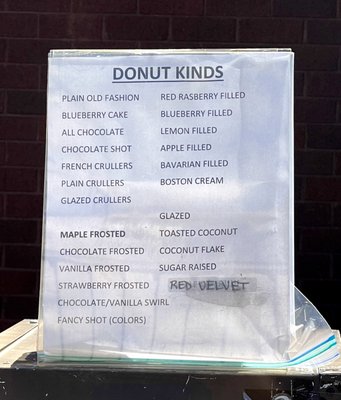 Menu photo 2 The Donut Station Torrington, CT