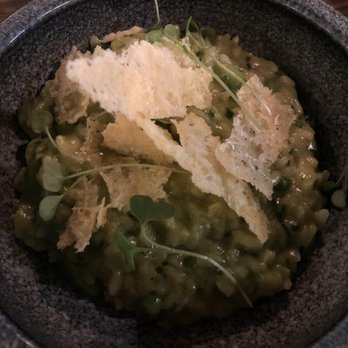 Bacaro - Primavera risotto, peas, asparagus, broadbeans and Parmesan crisp - Italian Near Me - Liverpool, XMS