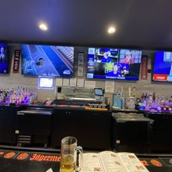 Bout Time Pub & Grub - Bar area with TVs!