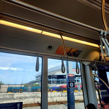 Sound Transit - Link Light Rail - A view of the stadium as we're one stop from Westlake - Public Transportation Near Me - Seattle, Washington Sound Transit - Link Light Rail - A view of the stadium as we're one stop from Westlake - Public Transportation Near Me - Seattle, Washington