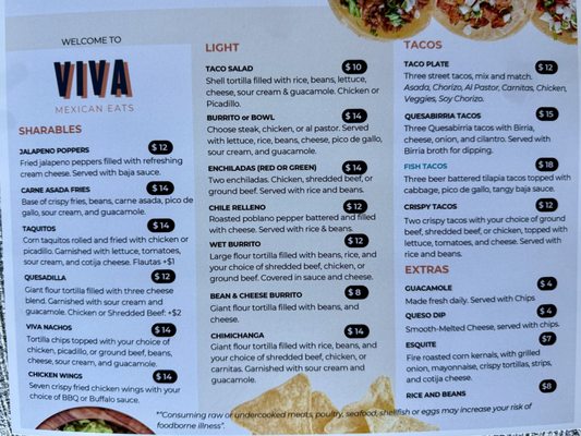 Menu photo 2 Viva Medford, OR