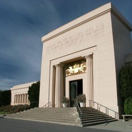 Exterior outside entrance of Holy Cross Catholic Cemetery - Colma, California Exterior outside entrance of Holy Cross Catholic Cemetery - Colma, California