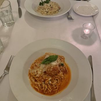 Terramia Ristorante - Spaghetti carbonara and spaghetti con polpette - Italian Near Me - Boston, Massachusetts Terramia Ristorante - Spaghetti carbonara and spaghetti con polpette - Italian Near Me - Boston, Massachusetts
