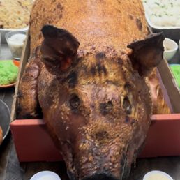 While roast pig