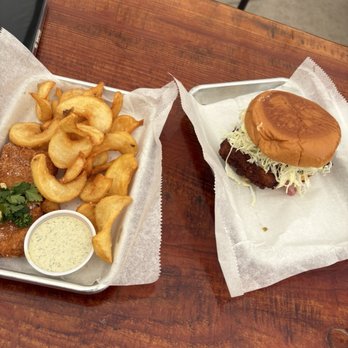 Jumbo's Win Win - fish and chips, fried chicken sandwich - Burgers Near Me - Philo, California Jumbo's Win Win - fish and chips, fried chicken sandwich - Burgers Near Me - Philo, California