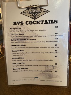 Menu photo 1 The Dean West Kremmling, CO