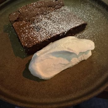 LULU Restaurant LA - Chocolate Pave with Cream Chantilly - New American Near Me - Los Angeles, California