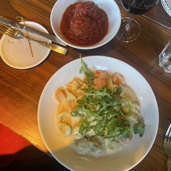 Strada Italiano - Incredible meatball side with Tortalinni alla Panna - Italian Near Me - Asheville, North Carolina Strada Italiano - Incredible meatball side with Tortalinni alla Panna - Italian Near Me - Asheville, North Carolina