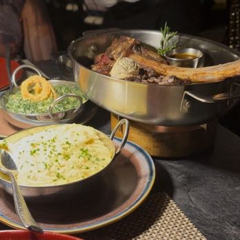 Labebe Prime - Roasted Garlic Mashed Potatoes Creamed Spinach Tomahawk steak - Mediterranean Near Me - North Brunswick, New Jersey