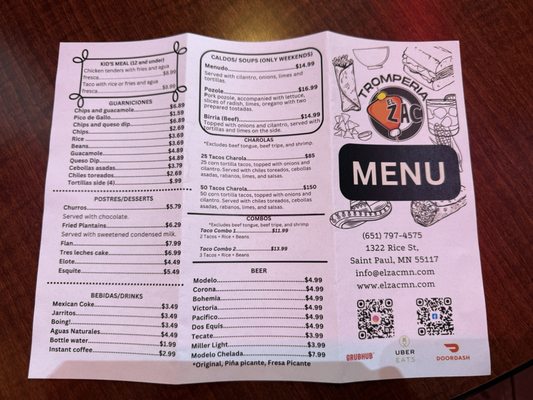 Menu photo 3 Tromperia El Zac Saint Paul, MN