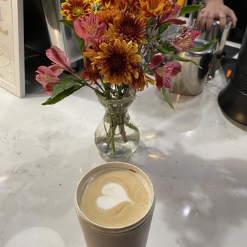 SoDoI Coffee Tasting House - Oat milk latte in my own cup - Coffee & Tea Near Me - Berkeley, California SoDoI Coffee Tasting House - Oat milk latte in my own cup - Coffee & Tea Near Me - Berkeley, California