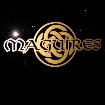 Maguires - the logo on the door of a restaurant - Bars Near Me - Brampton, Ontario