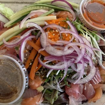 Wasabi Bistro - Wasabi Special Sashimi Salad - Japanese Near Me - Livermore, California Wasabi Bistro - Wasabi Special Sashimi Salad - Japanese Near Me - Livermore, California