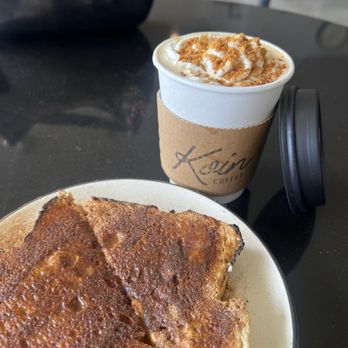Koin Coffee - Cinny toast and cookie butter latte - Coffee & Tea Near Me - Walnut Creek, California Koin Coffee - Cinny toast and cookie butter latte - Coffee & Tea Near Me - Walnut Creek, California