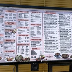 Taqueria de Jalisco No 1 - Menu
