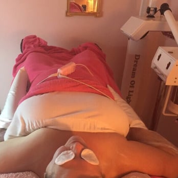 Celeste Day Spa - Asked the facialist, Gloria to take a pic during my deep cleaning collagen facial. Notice the arm and feet treatment! Fantastic! - Massage Near Me - Boynton Beach, Florida