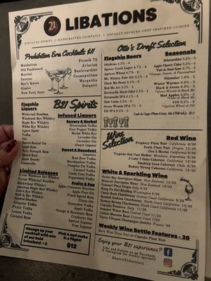 Menu photo 2 Barrel 21 Distillery And Dining State College, PA