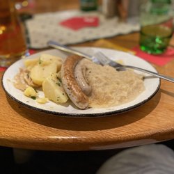 Gasthaus Wilder Mann - Braunschweiger with potatoes