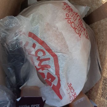 Wendy's - the inside of a bag of food - Burgers Near Me - Irwin, Pennsylvania