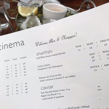 Foreign Cinema - Our menu with our name on it! How cool! - Breakfast & Brunch Near Me - San Francisco, California